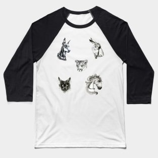 Pack stickers and magnets "Animals" Baseball T-Shirt